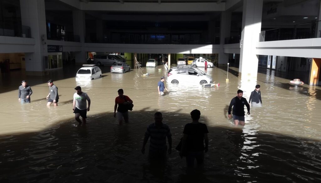 Banjir di Mal Mega Bekasi