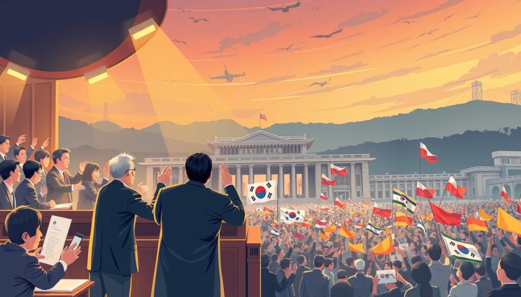 Ilustrasi situasi politik di Korea Selatan