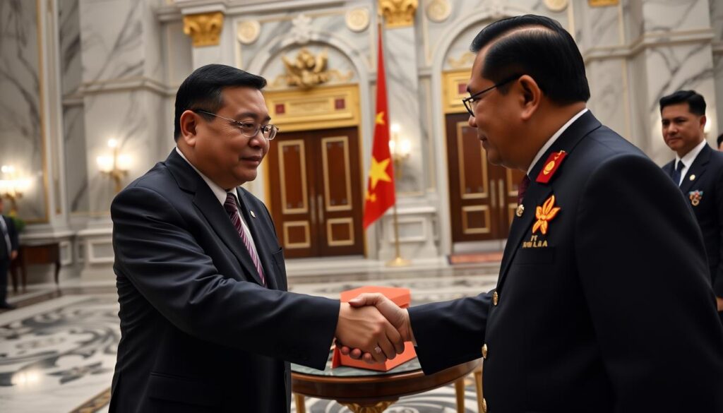Prabowo Jamu Sekjen Partai Komunis Vietnam To Lam di Istana Merdeka