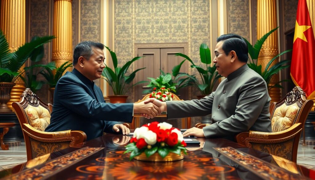 Prabowo Jamu Sekjen Partai Komunis Vietnam To Lam di Istana Merdeka