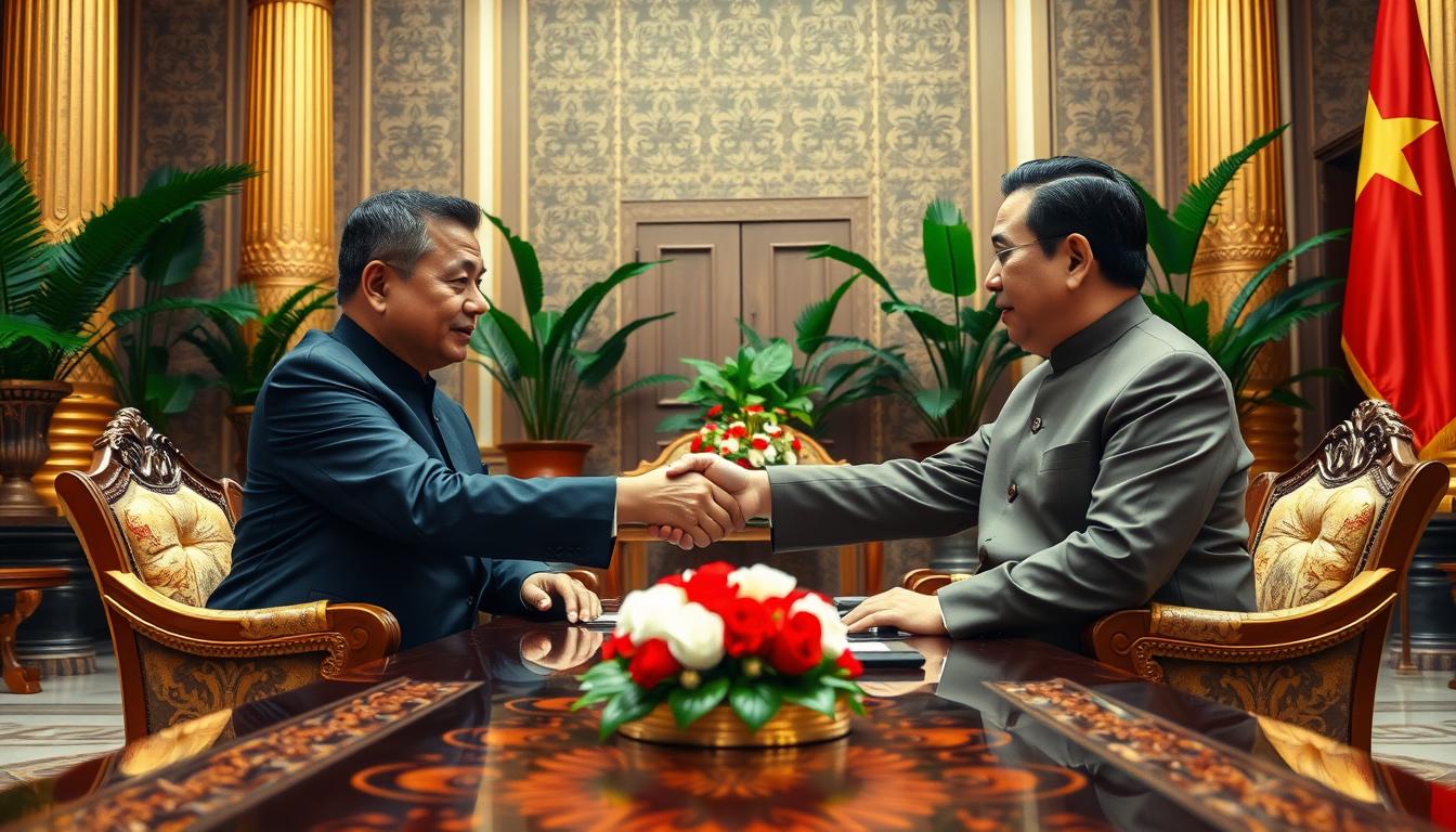 Prabowo Jamu Sekjen Partai Komunis Vietnam To Lam di Istana Merdeka