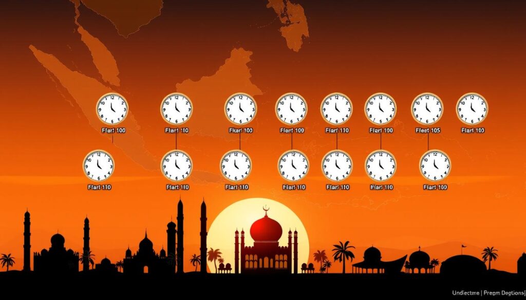 perbedaan jadwal buka puasa di Indonesia