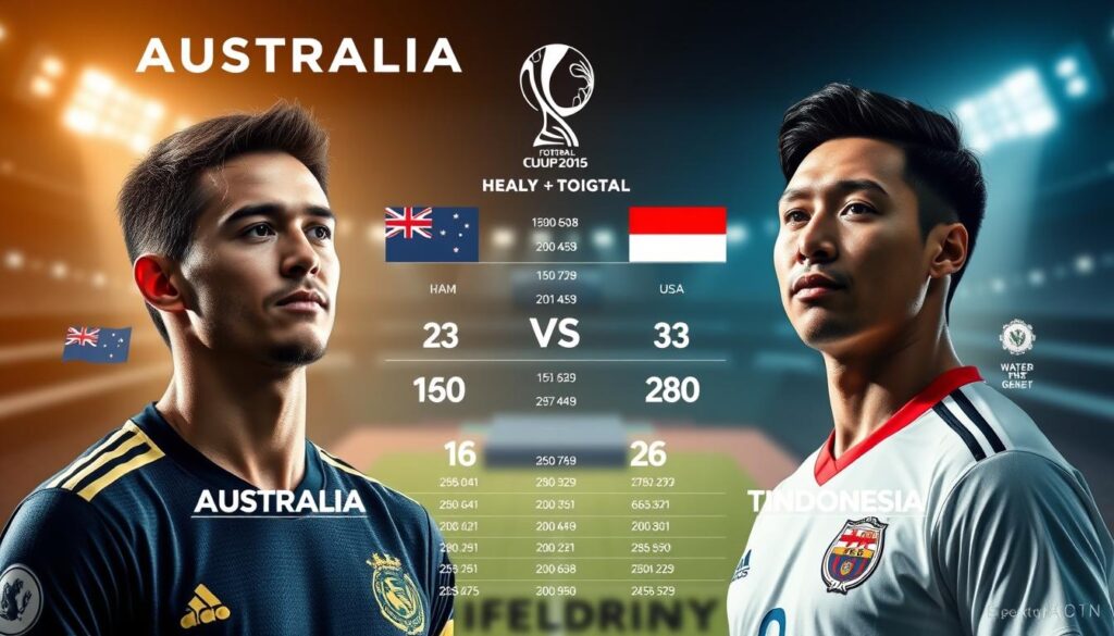 stats head to head Australia vs Indonesia