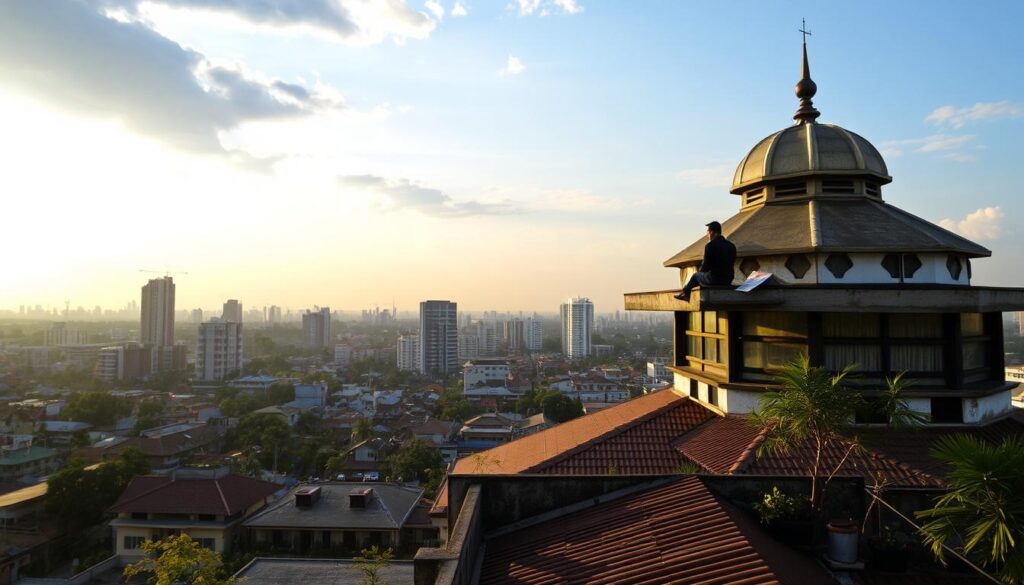 pemandangan rooftop Medan